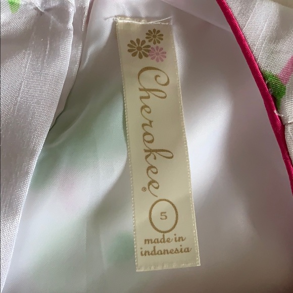 Cherokee Floral Dress w/ Ribbon - Picture 3 of 4